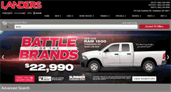 Desktop Screenshot of landersdodge.com